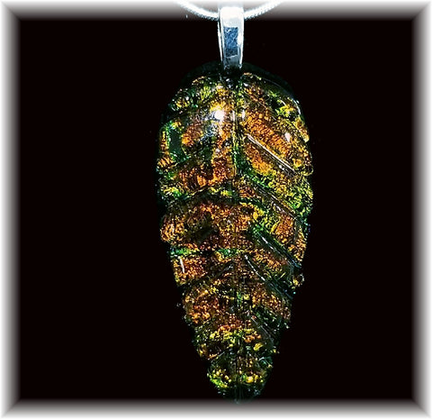 Amber Leaf Pendant