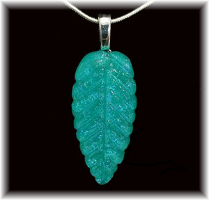 Turquoise Leaf Pendant
